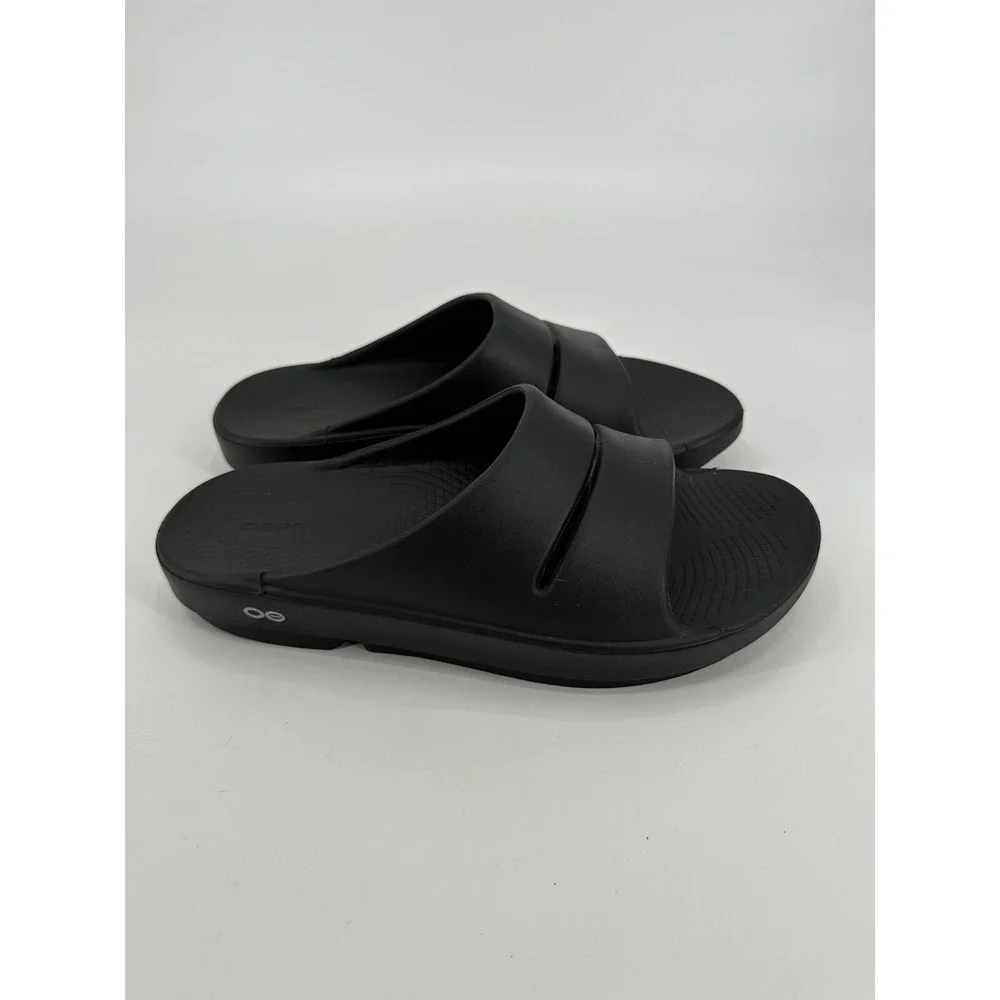 LOT OF 2 OOFOS UNISEX ADULTS SIZE M'S 8-‎ W'S 11 BLACK/NAVY BLUE EU 42